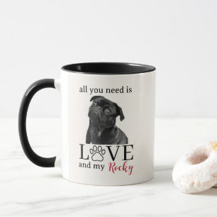 Caneca Tudo o que Você Precisa é Amor e Meu Cachorro – No