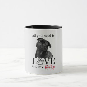 Caneca Tudo o que Você Precisa é Amor e Meu Cachorro – No