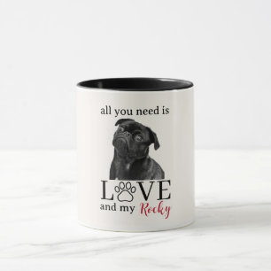 Caneca Tudo o que Você Precisa é Amor e Meu Cachorro – No
