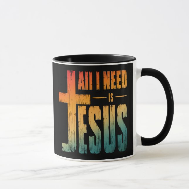 CANECA TUDO QUE EU PRECISO É JESUS (Direita)