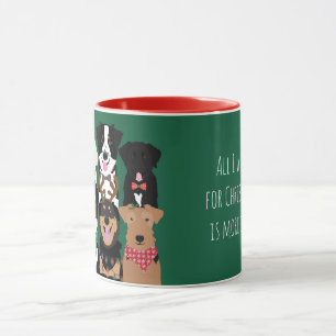 Caneca Tudo Que Eu Quero Para O Natal É Mais Cachorros
