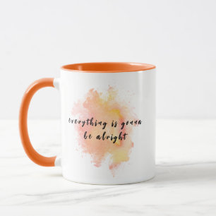 Caneca Tudo Vai Ficar Bem Café Muito Engraçado