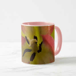 Caneca Tulipa Rosa e Amarela