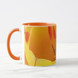 Caneca Tulipas amarelas do Primavera