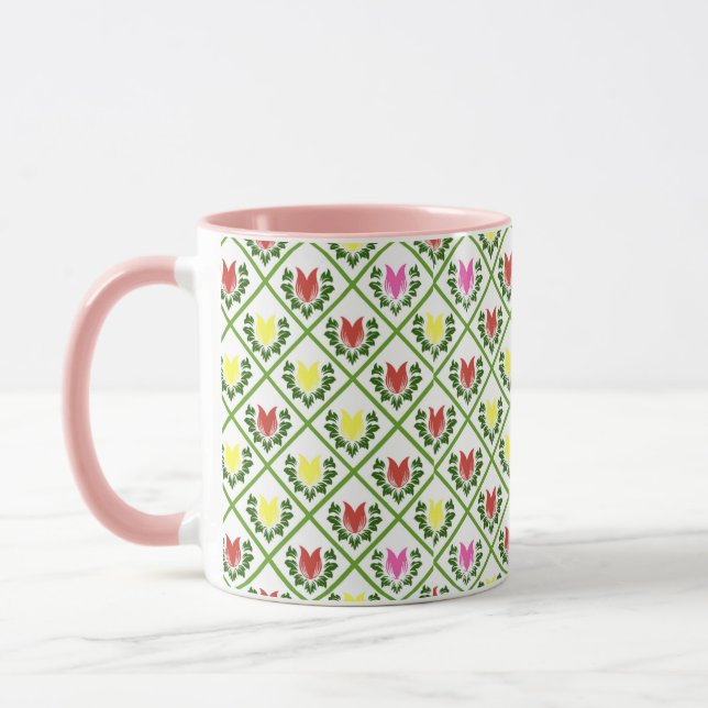 Caneca Tulipas brancas (Esquerda)