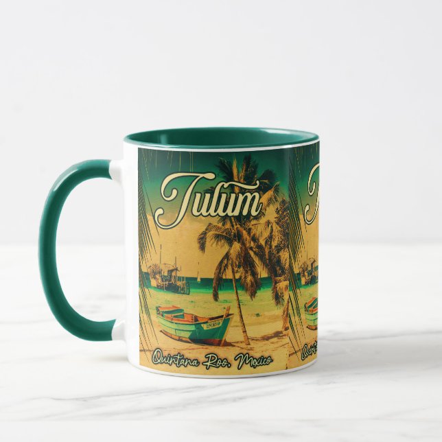 Caneca Tulum Mexico Palm Tree Souvenir (Esquerda)