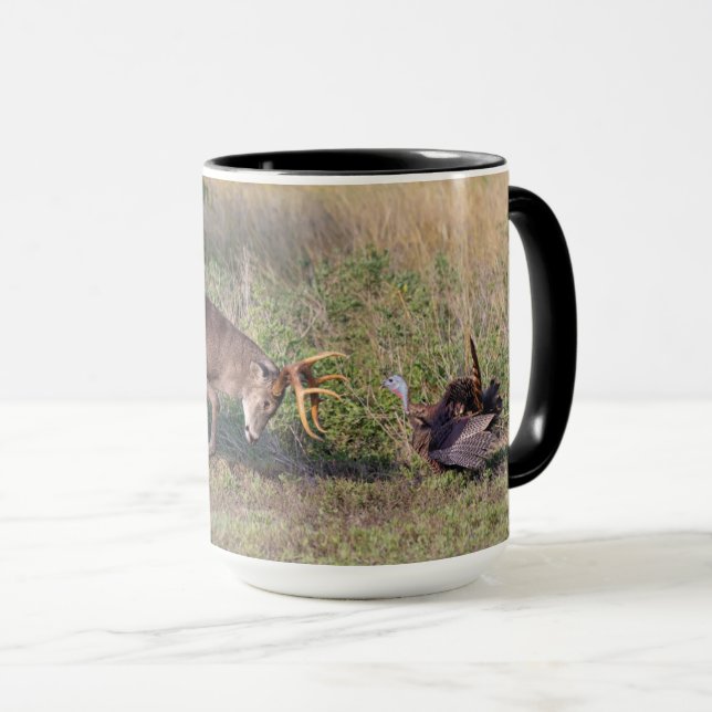 Caneca Turca selvagem de cervo de cauda branca (Frente Esquerda)
