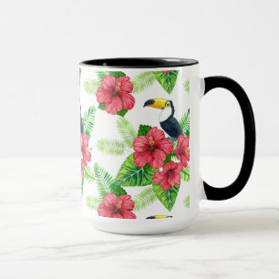 Caneca Turiano e buquê tropical