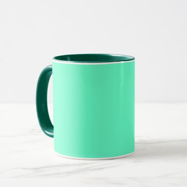 Caneca Turquesa Neon (Frente Esquerda)