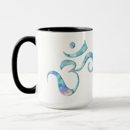Caneca Turquoise Marbled Om