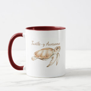 Caneca Turtley Admirável Mar Tartaruga Oceano Arte Animal