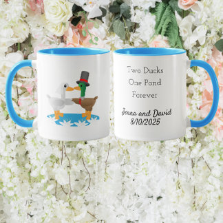 Caneca Two Ducks, One Pond, Forever