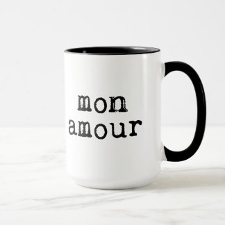 Caneca Typeescrito Mon Amour