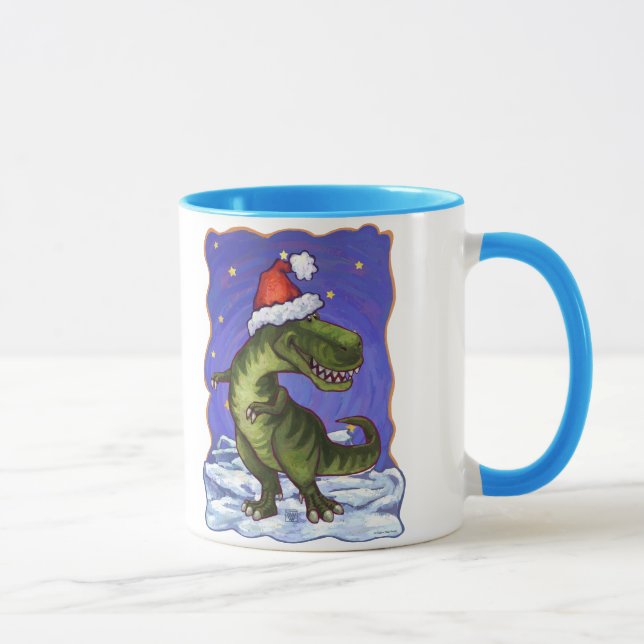Caneca Tyrannosaurus Christmas (Direita)