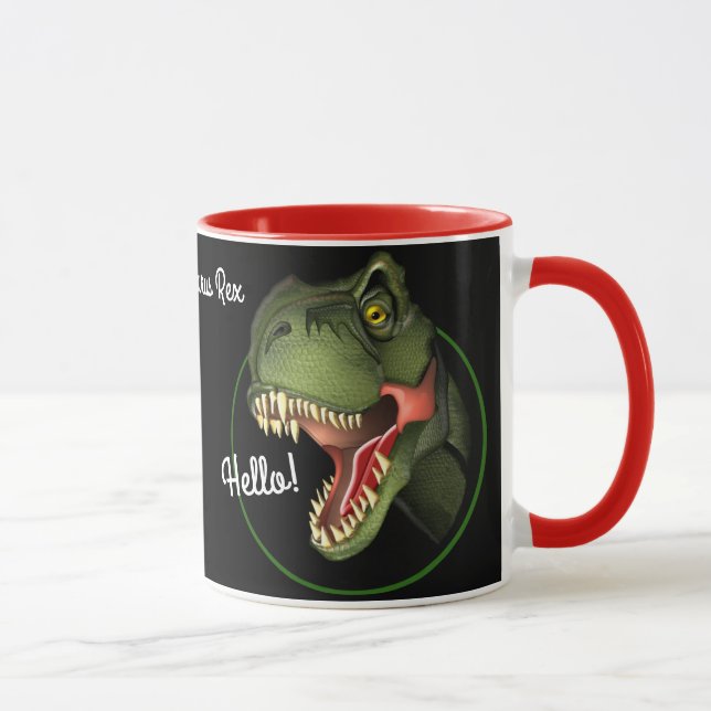 Caneca Tyrannosaurus Rex Dinosaur (Direita)