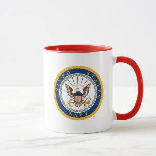 Caneca U.S. Emblema do marinho do marinho  