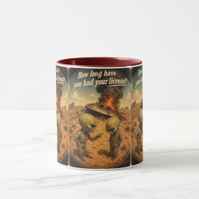 Caneca UFO Roswell 40-50s (Centro)