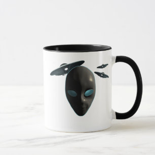 Caneca UFOs e aliens