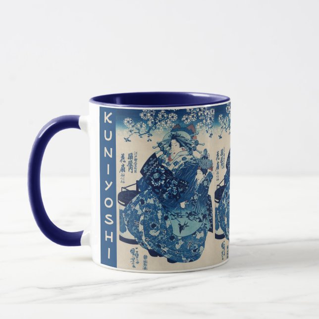 Caneca Ukiyo-e Japonês – Utagawa Kuniyoshi – Texto Person (Esquerda)