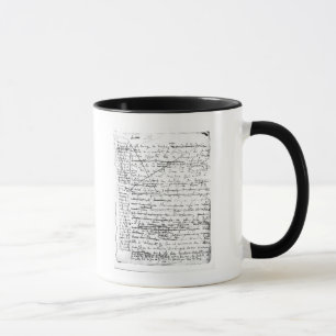 Caneca Última página 'de um la Pesquisa du Temps Perdu'