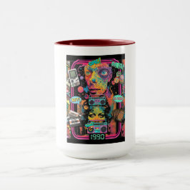 Caneca Ultimate 90s Nostalgia Pop Art Collage
