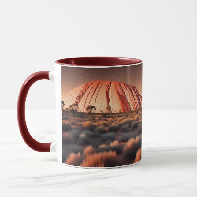 Caneca Uluru "Ayers Rock" Austrália - Tinta Petrolífera (Esquerda)