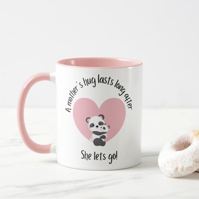 Caneca Um abraço de mãe, Panda (Com Donut)