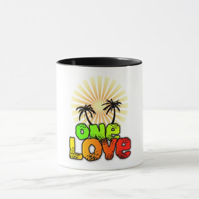 Caneca Um amor Jamaica (Centro)