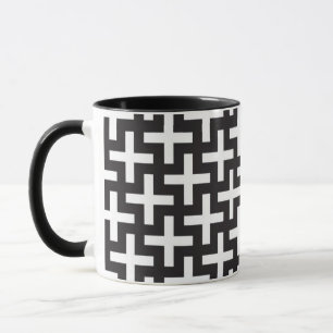 Caneca Um b&w modela feito com "mais" o sinal