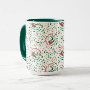 Caneca Um borrão de Natal Cheer Pattern