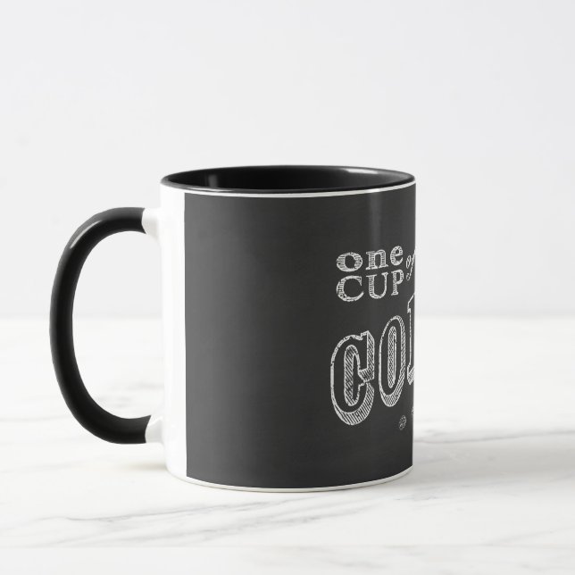 Caneca um café CHALK ART (Esquerda)