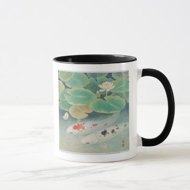 Caneca Um casal sob Lotus (Direita)