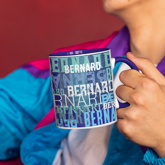 Caneca Um Cheio De Mug De Nomes Azuis (Criador carregado)