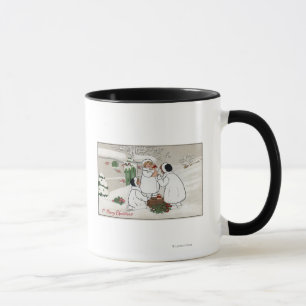 Caneca Um ChristmasPeople alegre que guardara leitão