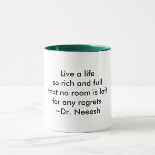 Caneca Um copo da sabedoria: Vive sua vida mais completa