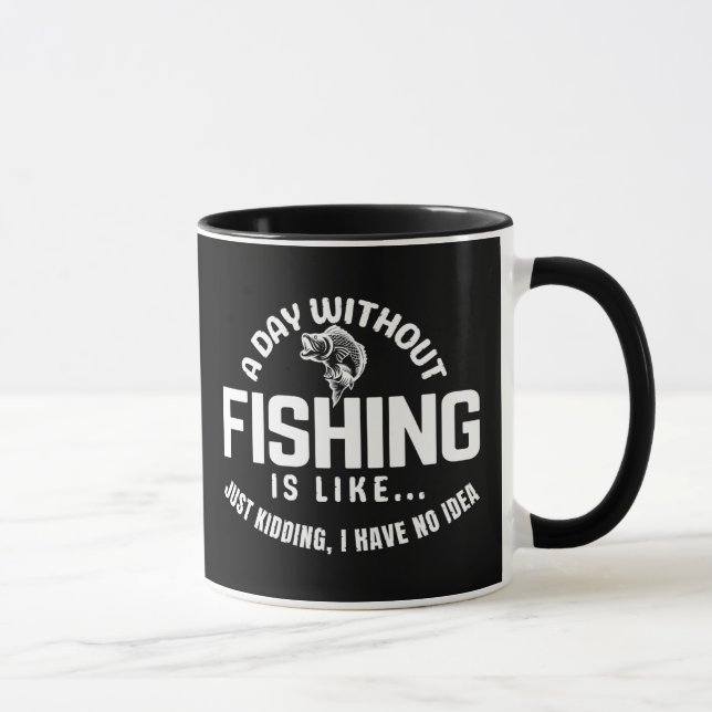 Caneca um dia sem pesca é como só brincando eu tenho  (Direita)