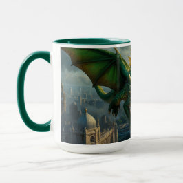Caneca Um Dragão Verde do Galês aterroriza Londres