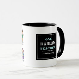 Caneca Um em um milhão de professores. Presente do profes