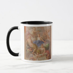 Caneca Um esboço da gratitude coroado pela paz, com outr
