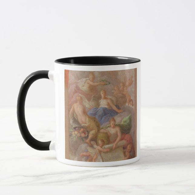 Caneca Um esboço da gratitude coroado pela paz, com outro (Esquerda)