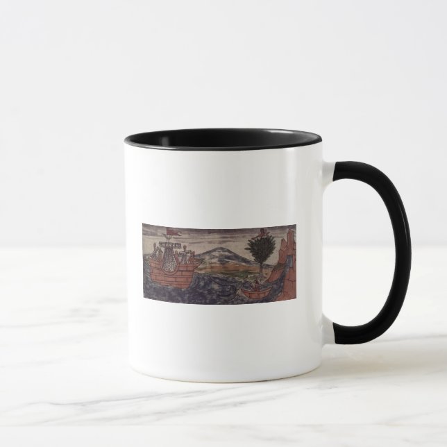 Caneca Um espião indiano observa (Direita)