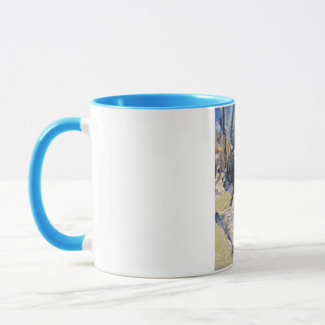 Caneca um ganso pitoresco no inverno (Esquerda)