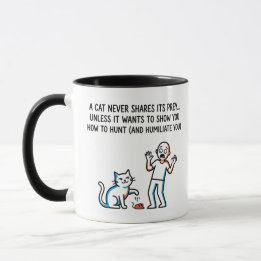 Caneca "Um Gato Nunca Divide Sua Presa" - Proprietário de