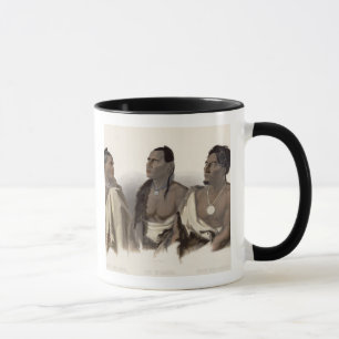 Caneca Um indiano de Missouri, um indiano de Oto e o