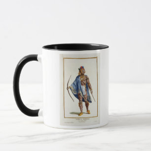 Caneca Um indiano nobre da nação de Ottawa, 1780 (colou