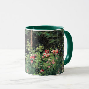 Caneca Um Jardim de Rosas por Camille Pissarro,