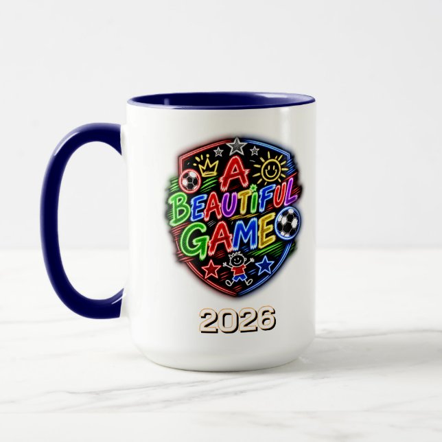 Caneca Um Jogo Bonito para Crianças (Esquerda)