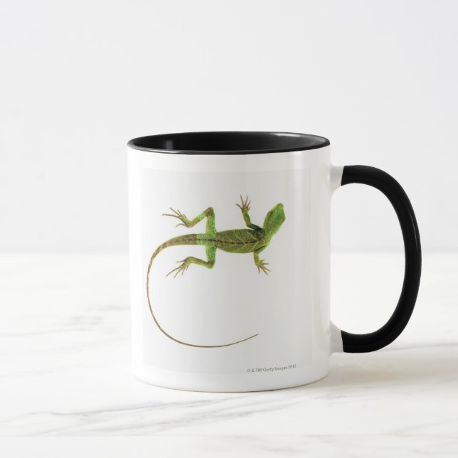 Caneca Um lagarto na terra branca pura (Direita)