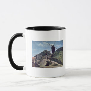 Caneca Um moinho de vento em Montmartre, 1840-45