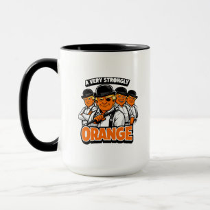 Caneca Um Muito Fortemente Laranja – Paródia de Desenho d